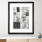 Lined Up II by Courtney Prahl on GIANT ART - white linear dots