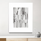 Lined Up III by Courtney Prahl on GIANT ART - white linear dots