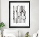 Lined Up III by Courtney Prahl on GIANT ART - white linear dots