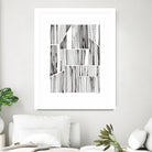 Lined Up III by Courtney Prahl on GIANT ART - white linear dots