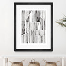 Lined Up III by Courtney Prahl on GIANT ART - white linear dots