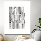 Lined Up III by Courtney Prahl on GIANT ART - white linear dots