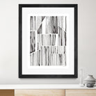 Lined Up III by Courtney Prahl on GIANT ART - white linear dots