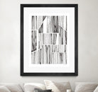 Lined Up III by Courtney Prahl on GIANT ART - white linear dots