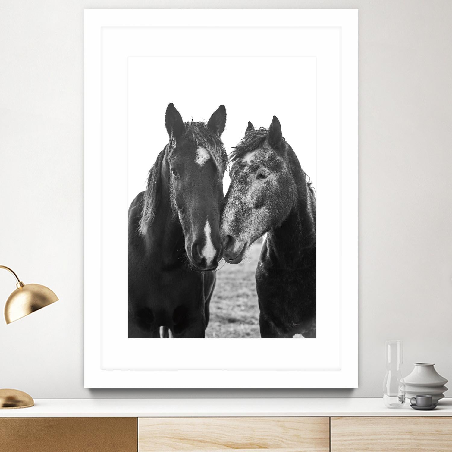Good Friends Mane by Aledanda on GIANT ART - white farmhouse archibald