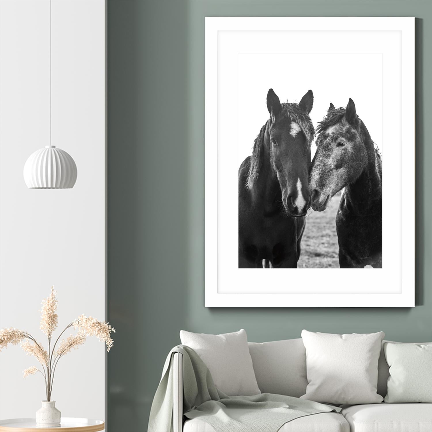 Good Friends Mane by Aledanda on GIANT ART - white farmhouse archibald