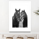Good Friends Mane by Aledanda on GIANT ART - white farmhouse archibald