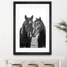 Good Friends Mane by Aledanda on GIANT ART - white farmhouse archibald