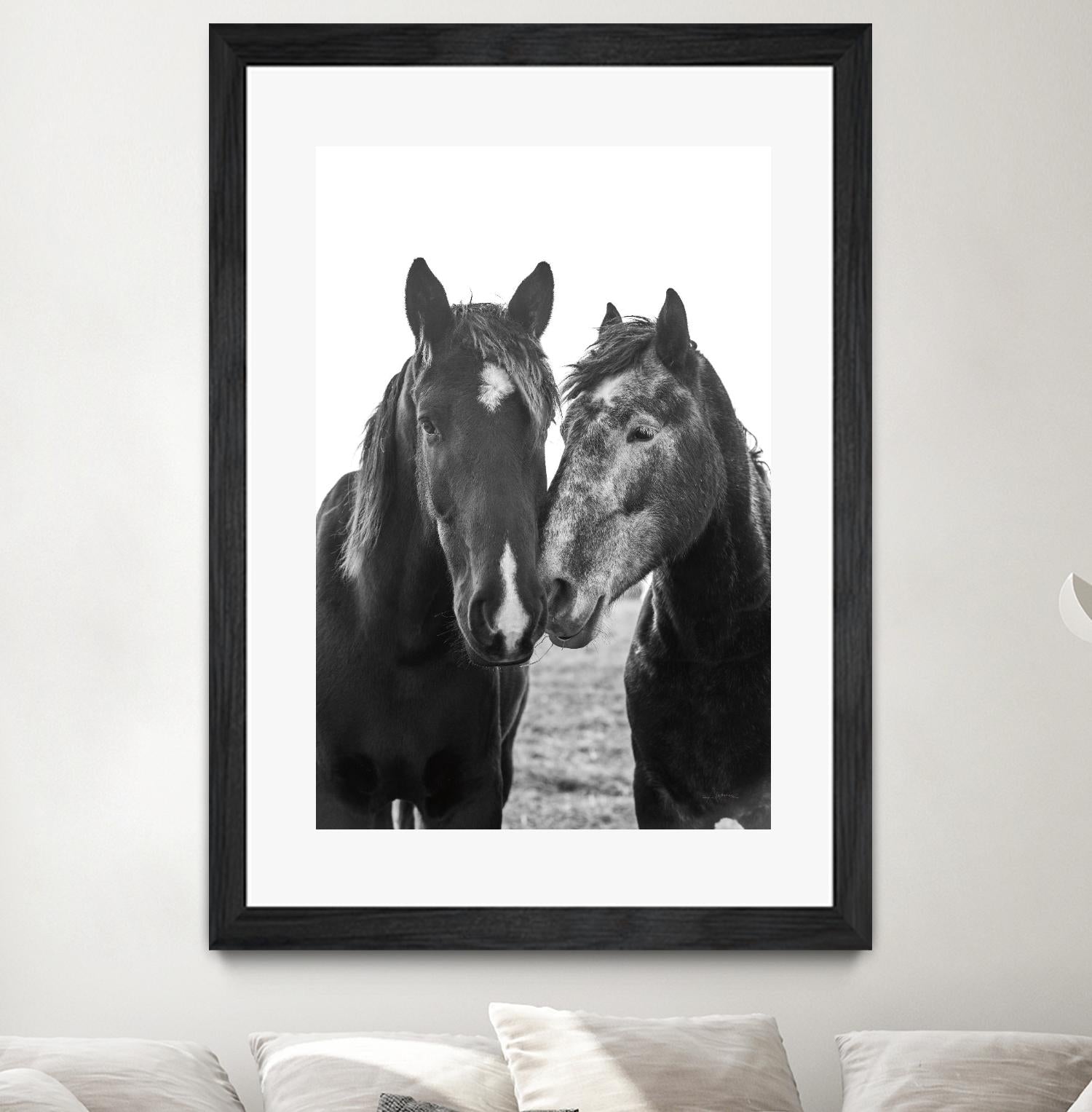 Good Friends Mane by Aledanda on GIANT ART - white farmhouse archibald