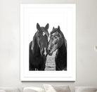 Good Friends Mane by Aledanda on GIANT ART - white farmhouse archibald
