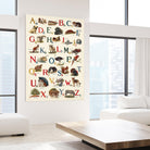 Schoolhouse Alphabet by Wild Apple on GIANT ART - juvenile abcs