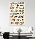 Schoolhouse Alphabet by Wild Apple on GIANT ART - juvenile abcs