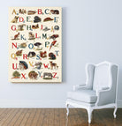 Schoolhouse Alphabet by Wild Apple on GIANT ART - beige illustration  flowers
