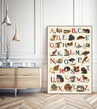 Schoolhouse Alphabet by Wild Apple on GIANT ART - juvenile abcs