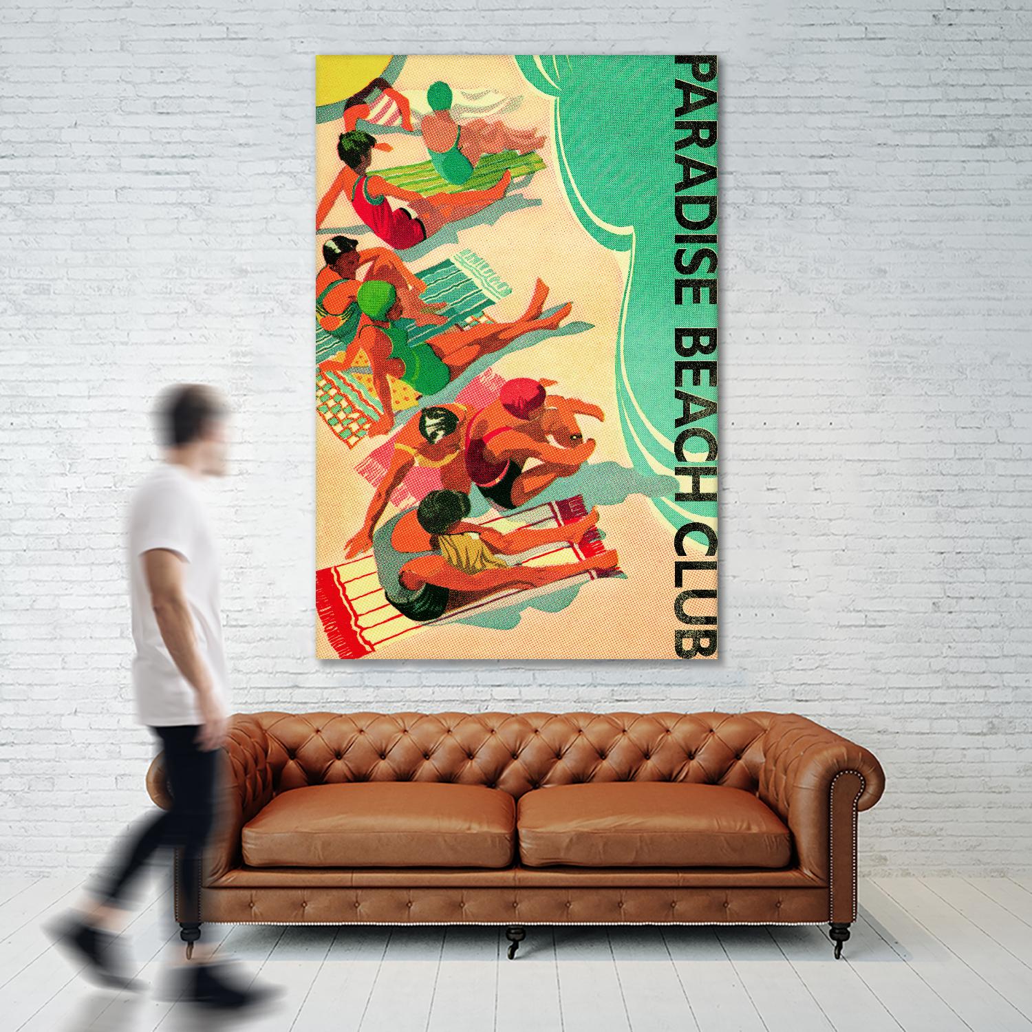 Paradise Beach Club by Portfolio on GIANT ART - beige tropical