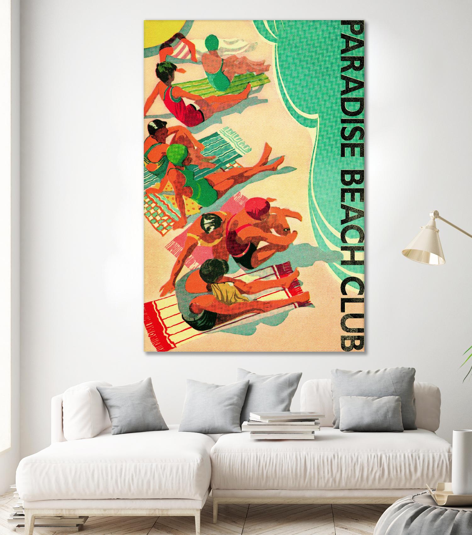 Paradise Beach Club by Portfolio on GIANT ART - beige tropical