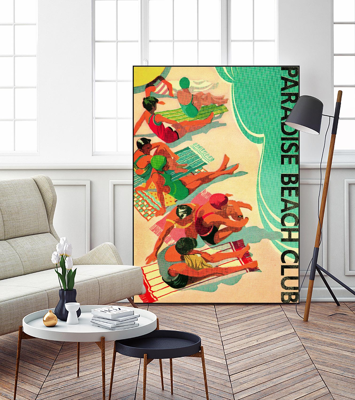 Paradise Beach Club by Portfolio on GIANT ART - beige tropical