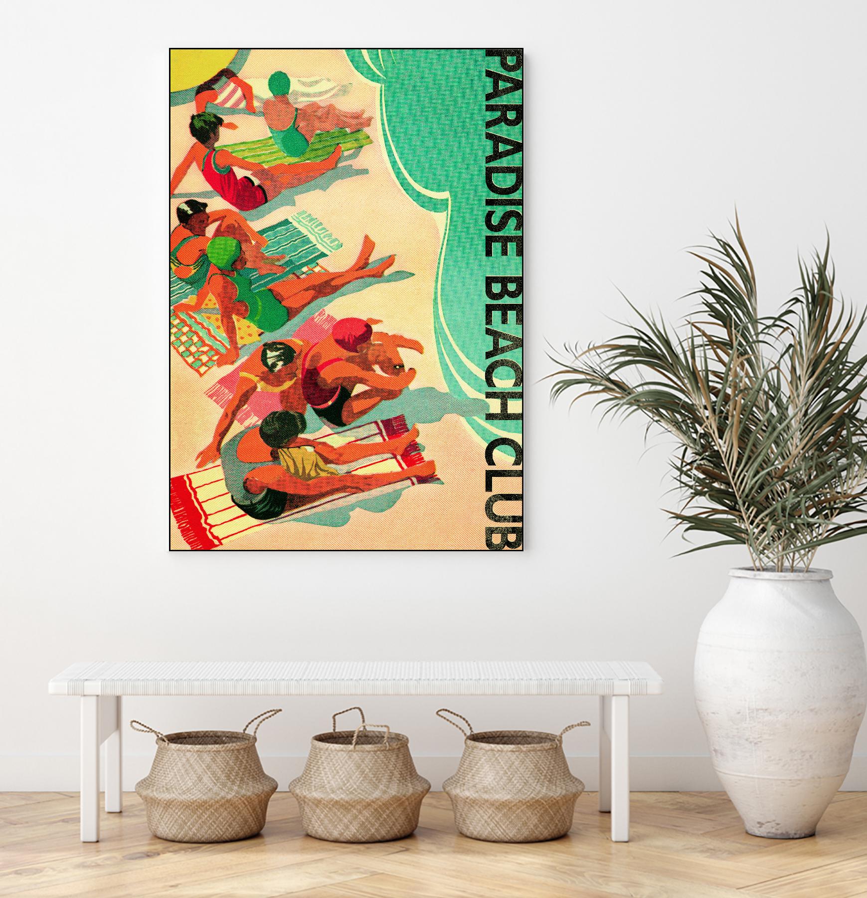 Paradise Beach Club by Portfolio on GIANT ART - beige tropical