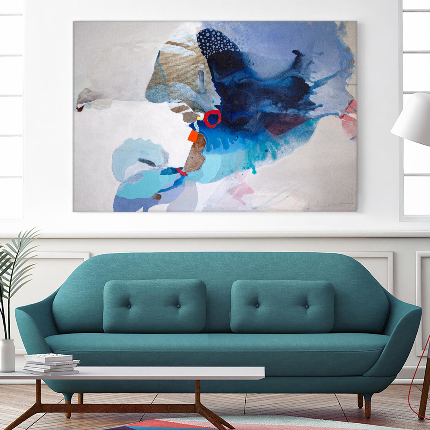 Ocean Tides by Lina Alattar on GIANT ART - multicolor abstracts, contemporary