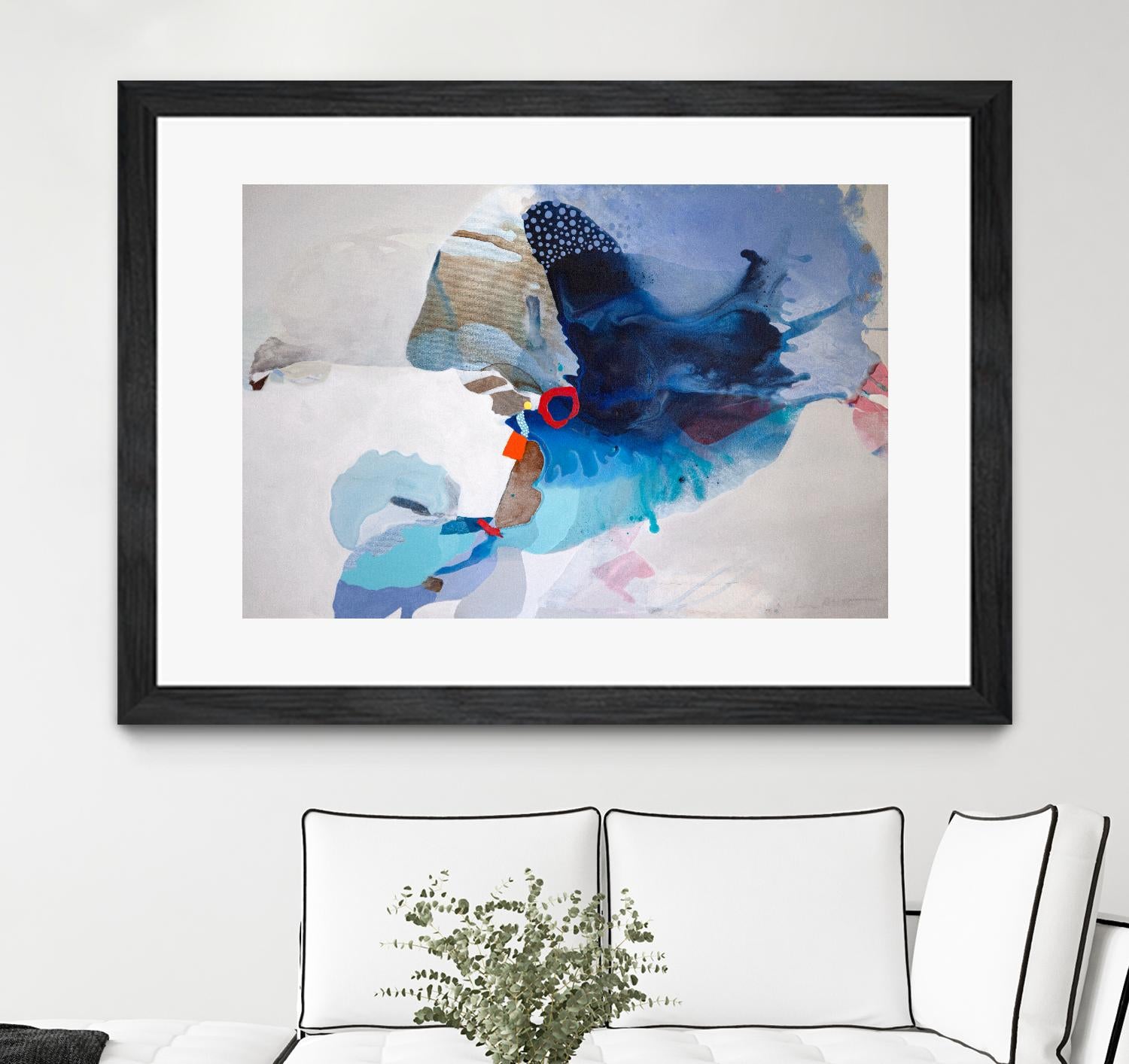 Ocean Tides by Lina Alattar on GIANT ART - multicolor abstracts, contemporary