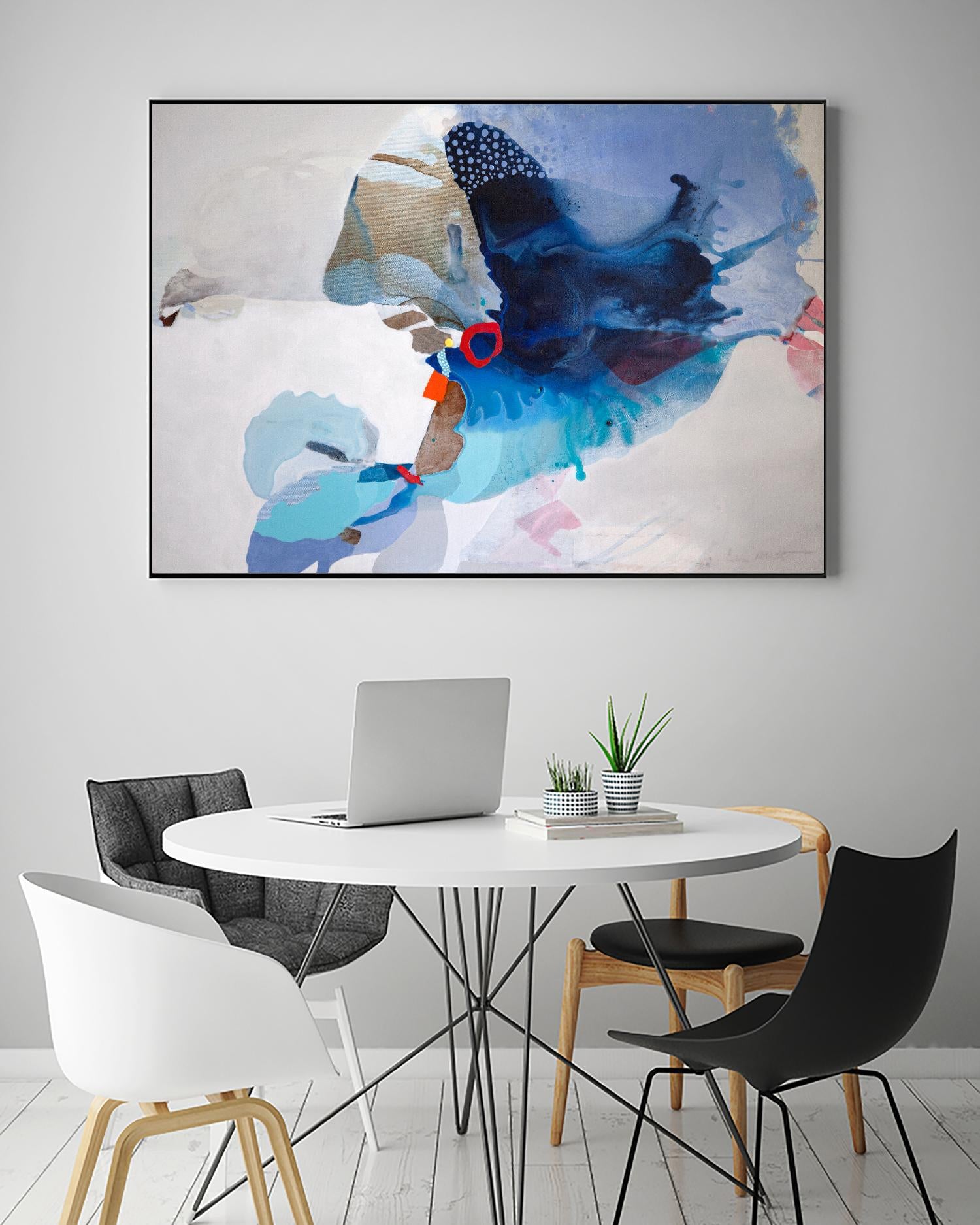 Ocean Tides by Lina Alattar on GIANT ART - multicolor abstracts, contemporary