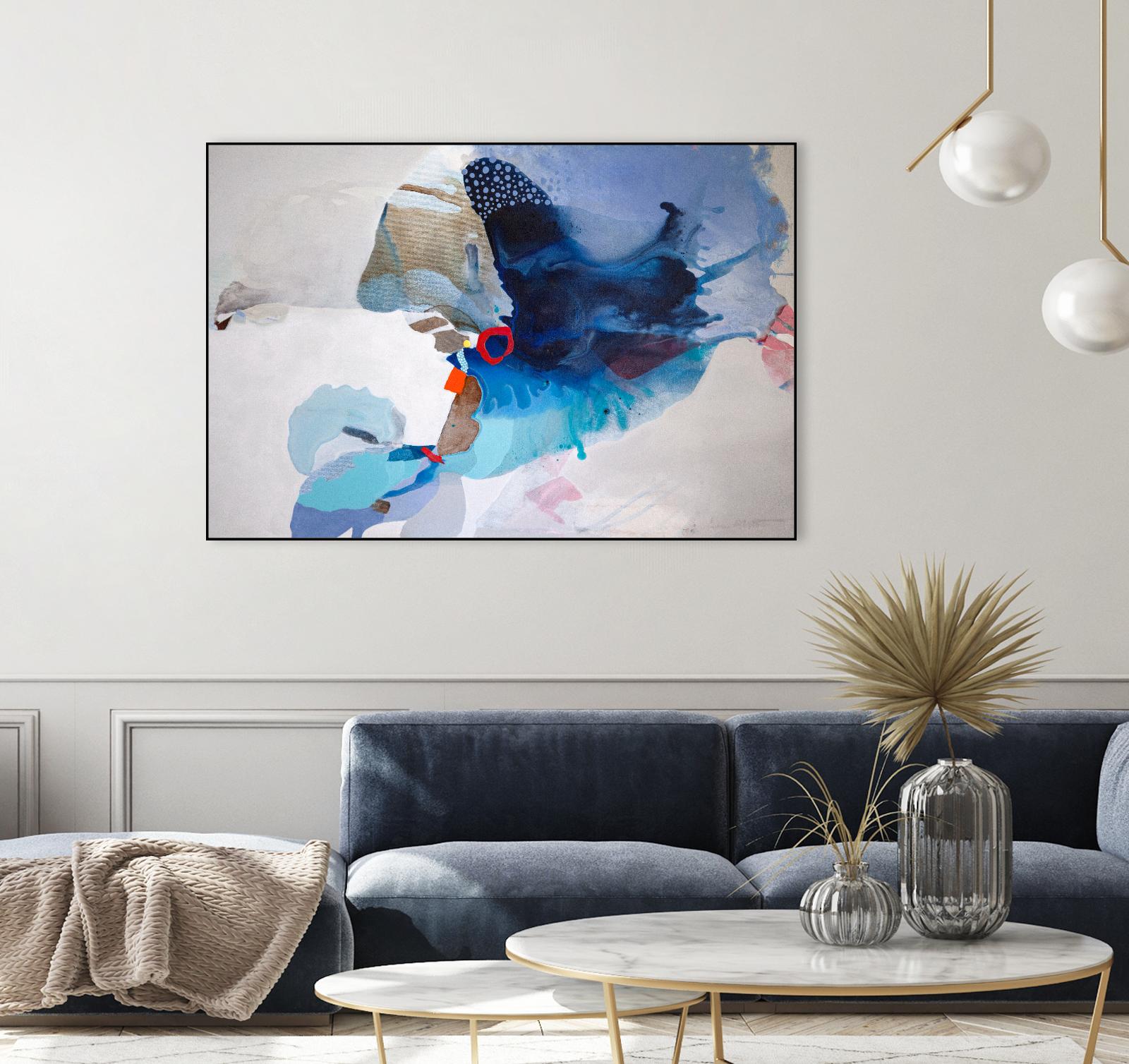 Ocean Tides by Lina Alattar on GIANT ART - multicolor abstracts, contemporary