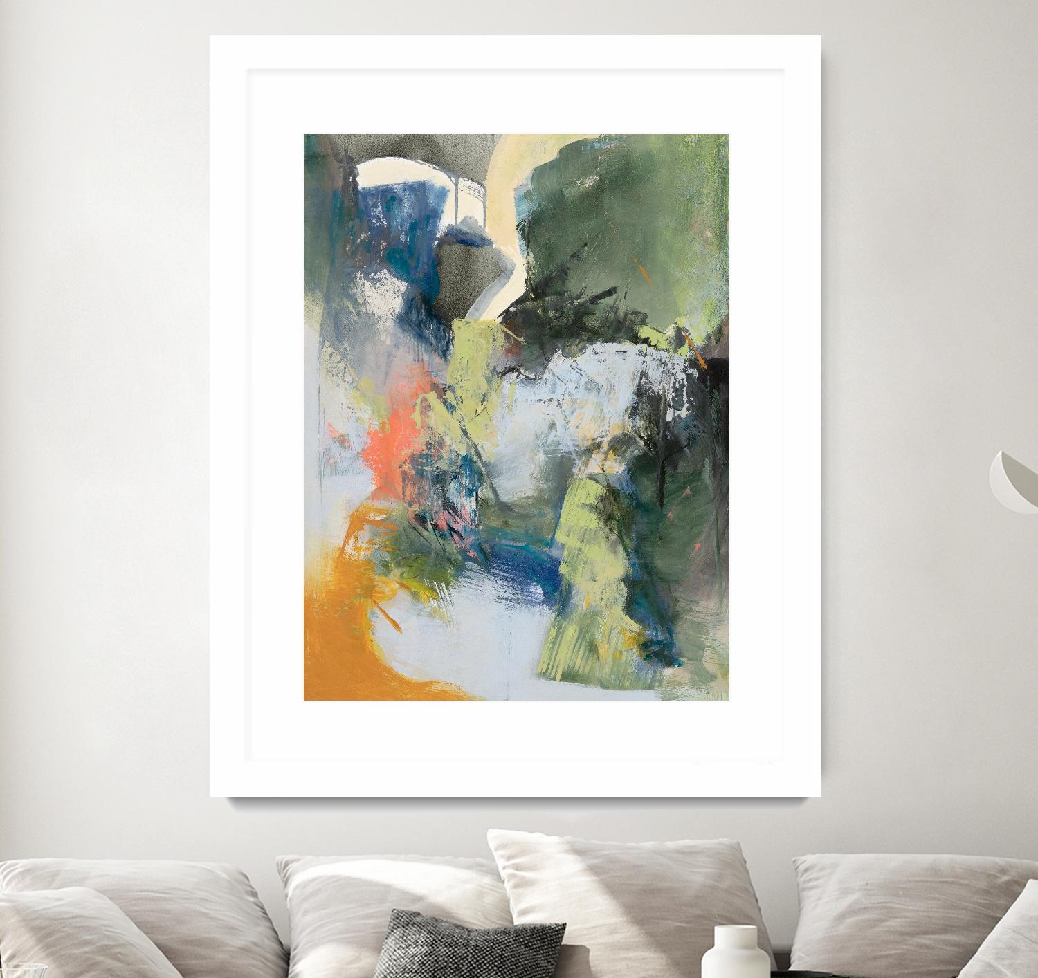 Asi Empieza by Emilia Arana on GIANT ART - orange abstracts, contemporary