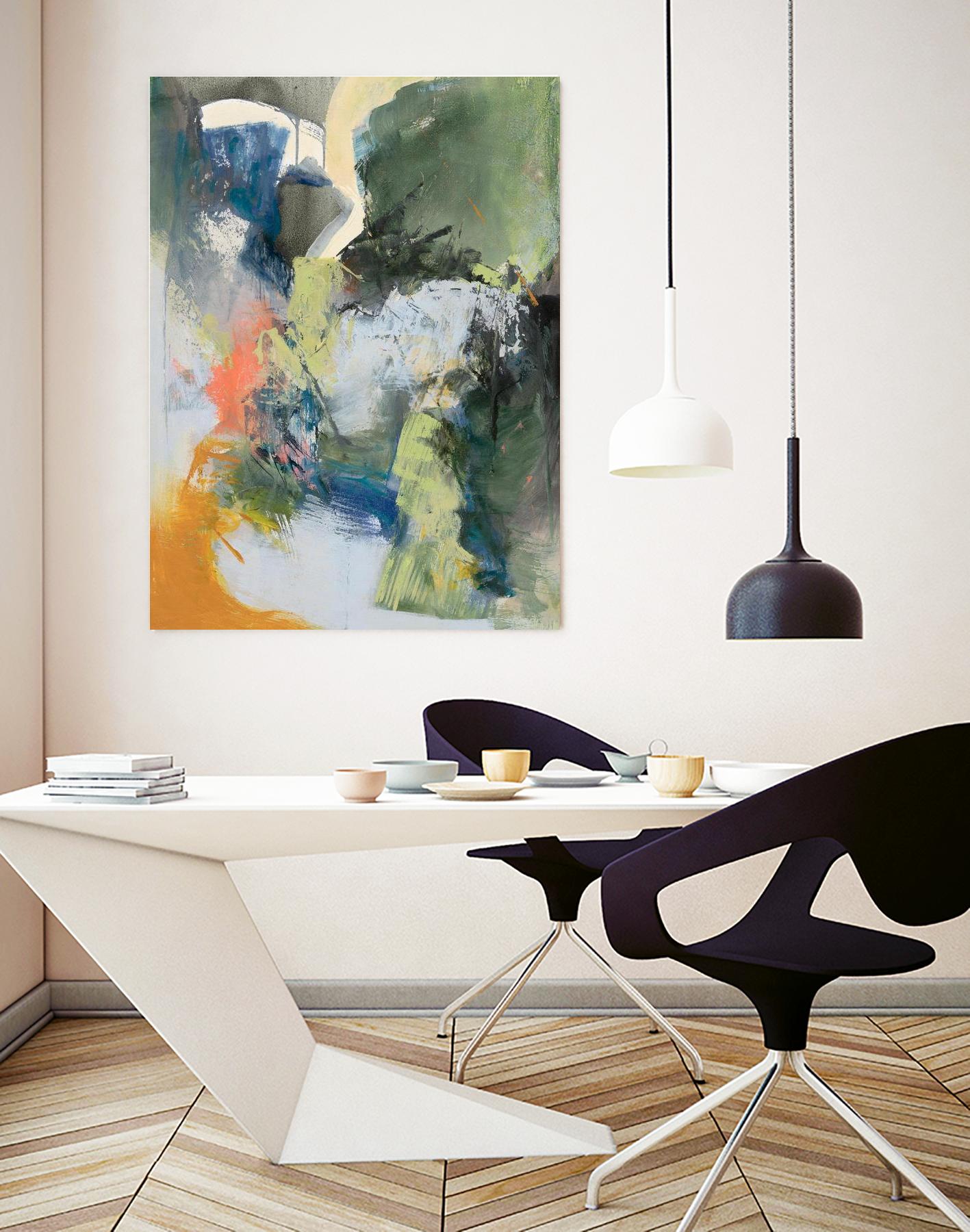 Asi Empieza by Emilia Arana on GIANT ART - orange abstracts, contemporary