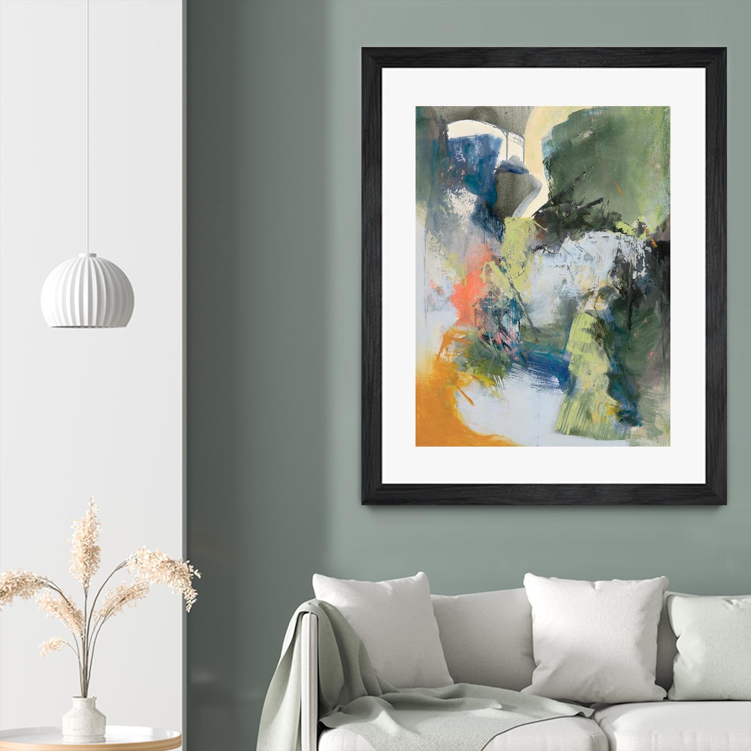 Asi Empieza by Emilia Arana on GIANT ART - orange abstracts, contemporary