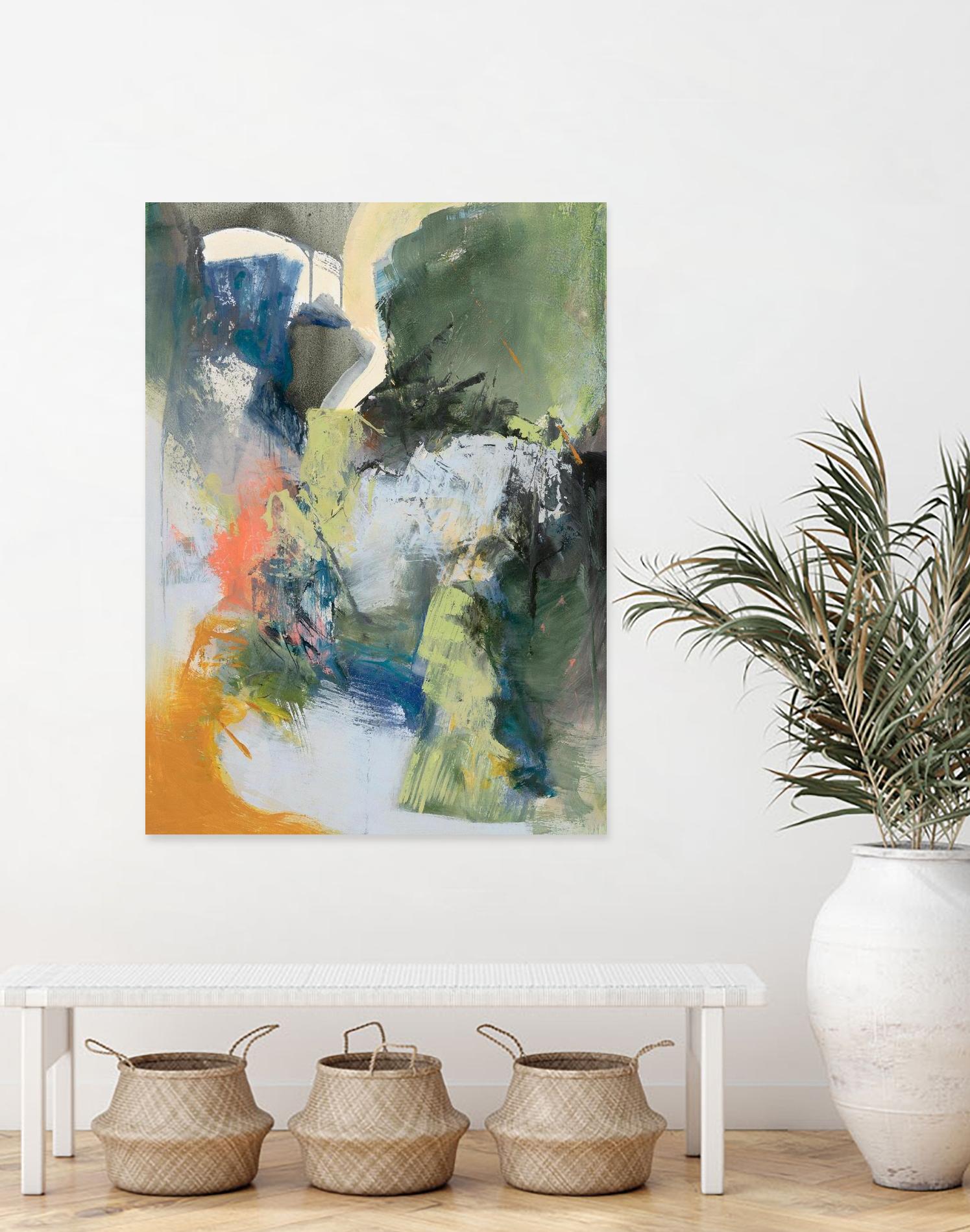 Asi Empieza by Emilia Arana on GIANT ART - orange abstracts, contemporary