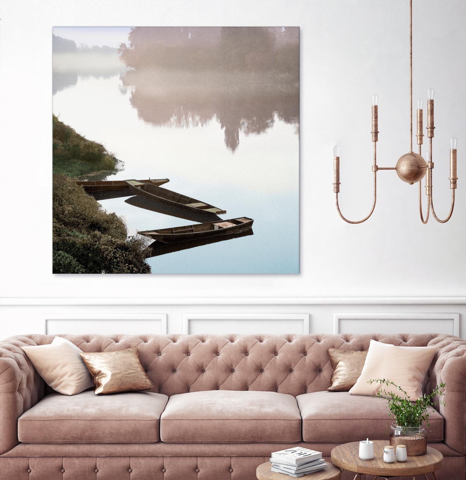 Boats on the Seine #1 by Alan Blaustein on GIANT ART - multicolor photography; landscapes