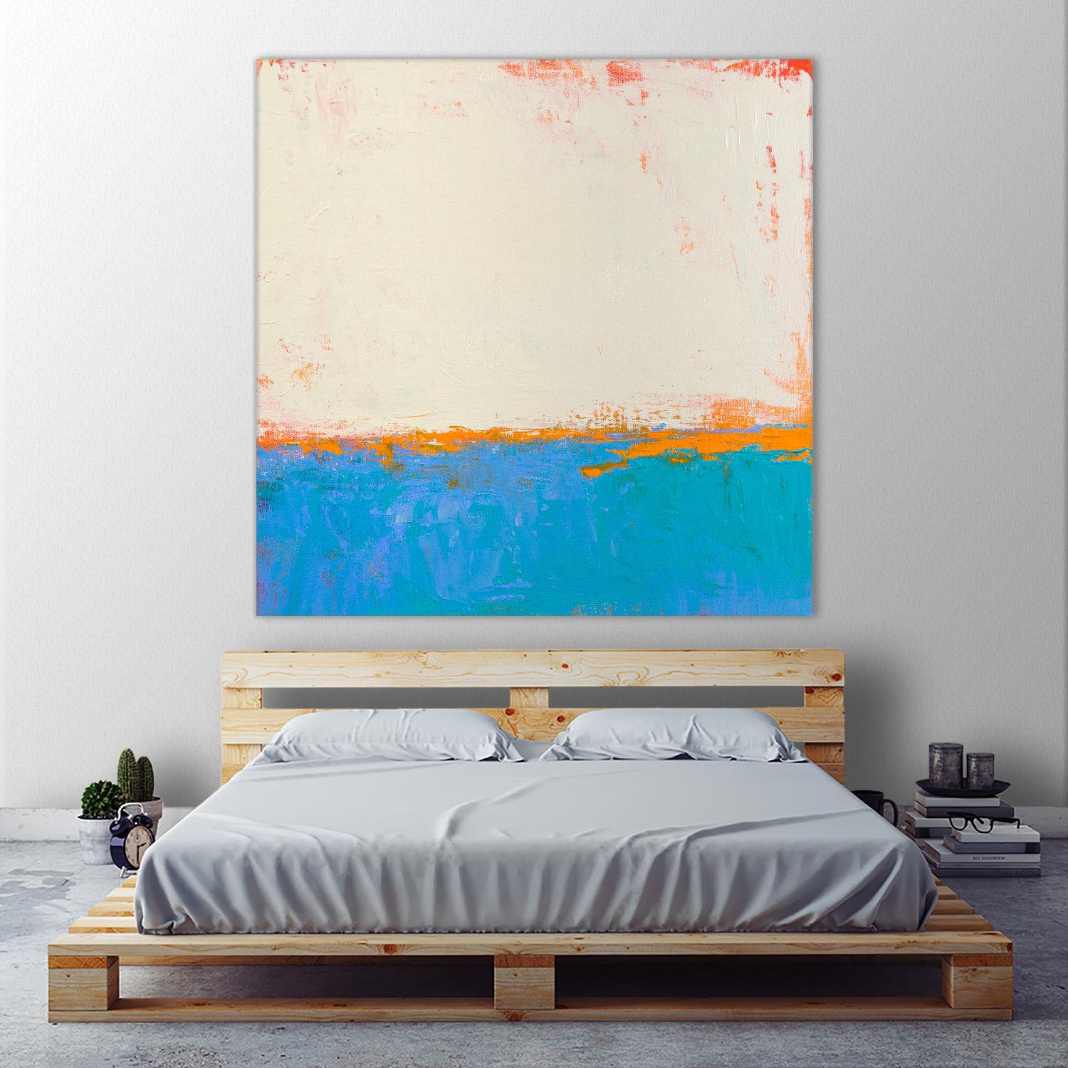 Calm seas by Don Bishop on GIANT ART - beige abstract