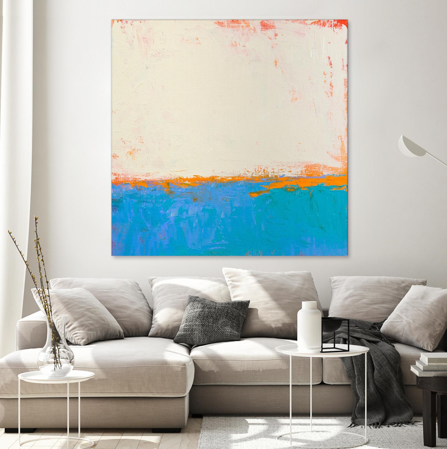 Calm seas by Don Bishop on GIANT ART - beige abstract