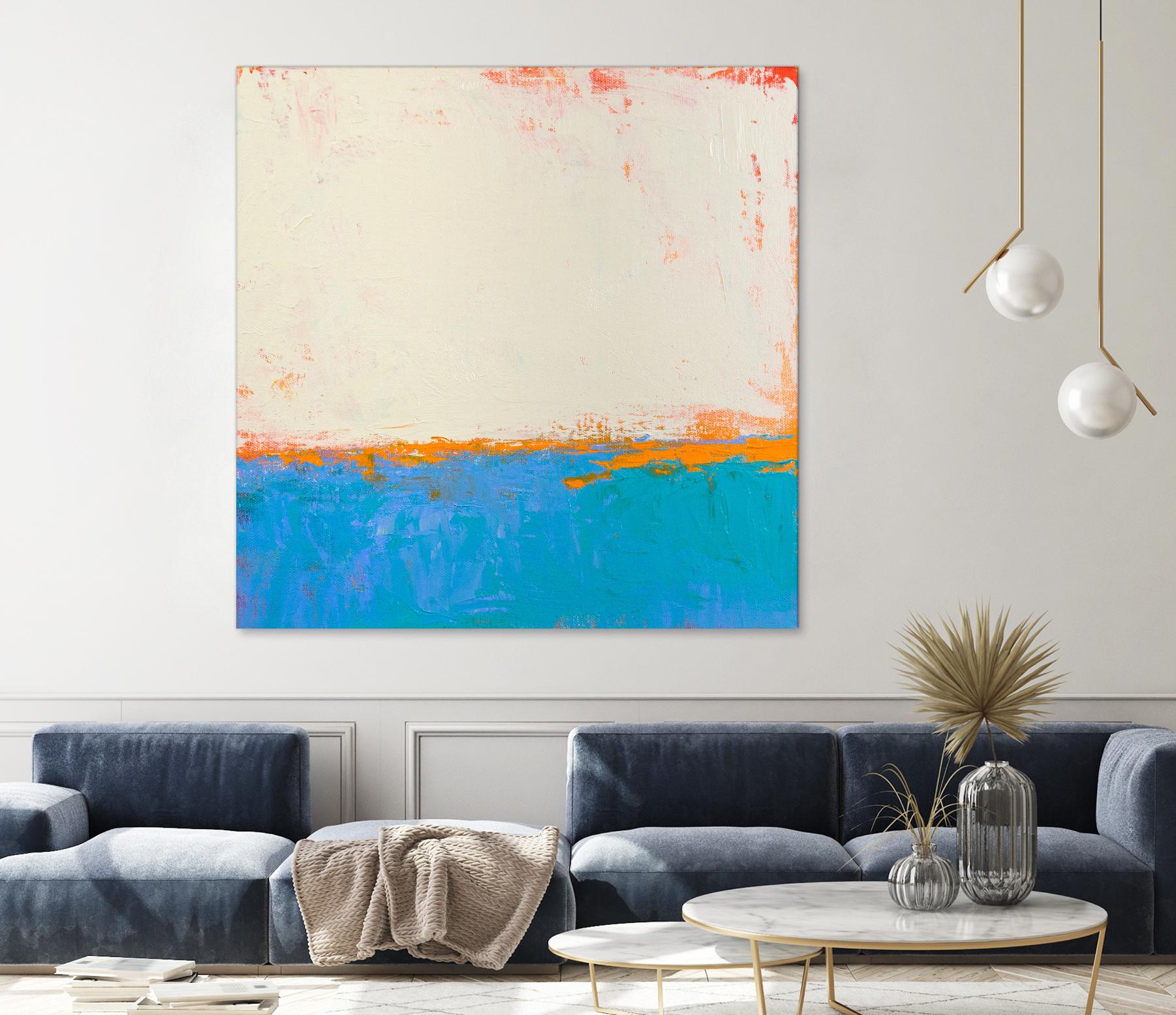 Calm seas by Don Bishop on GIANT ART - beige abstract