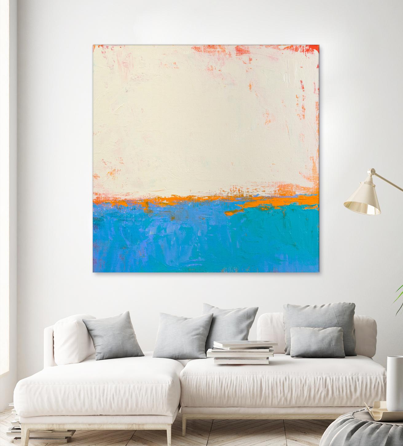 Calm seas by Don Bishop on GIANT ART - beige abstract