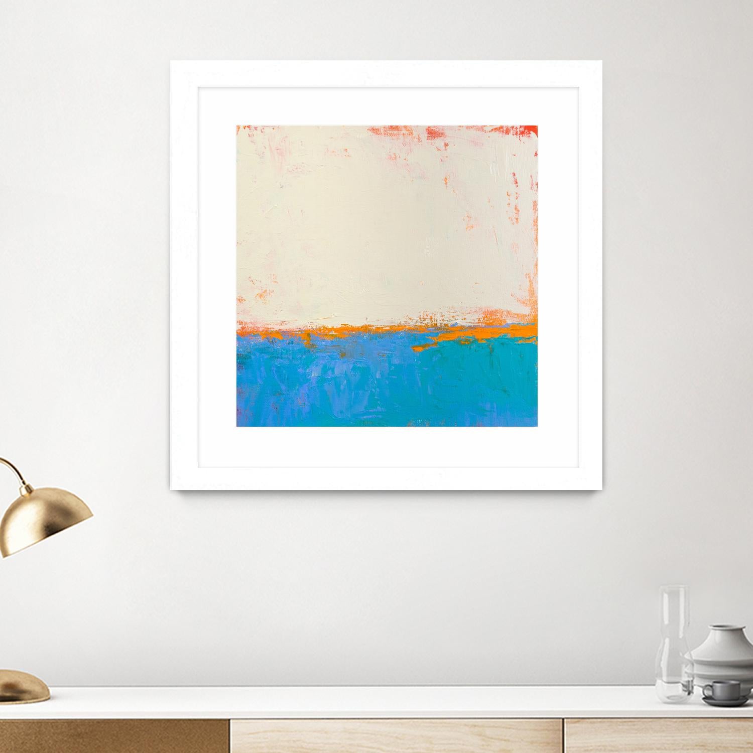 Calm seas by Don Bishop on GIANT ART - beige abstract