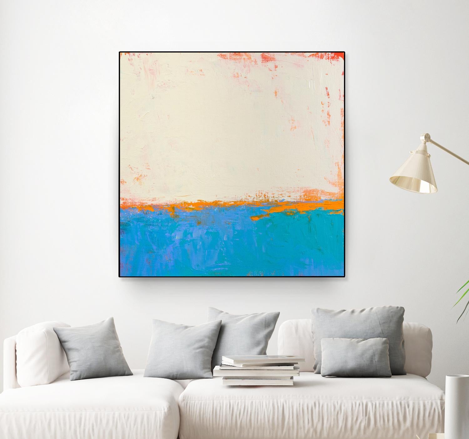 Calm seas by Don Bishop on GIANT ART - beige abstract