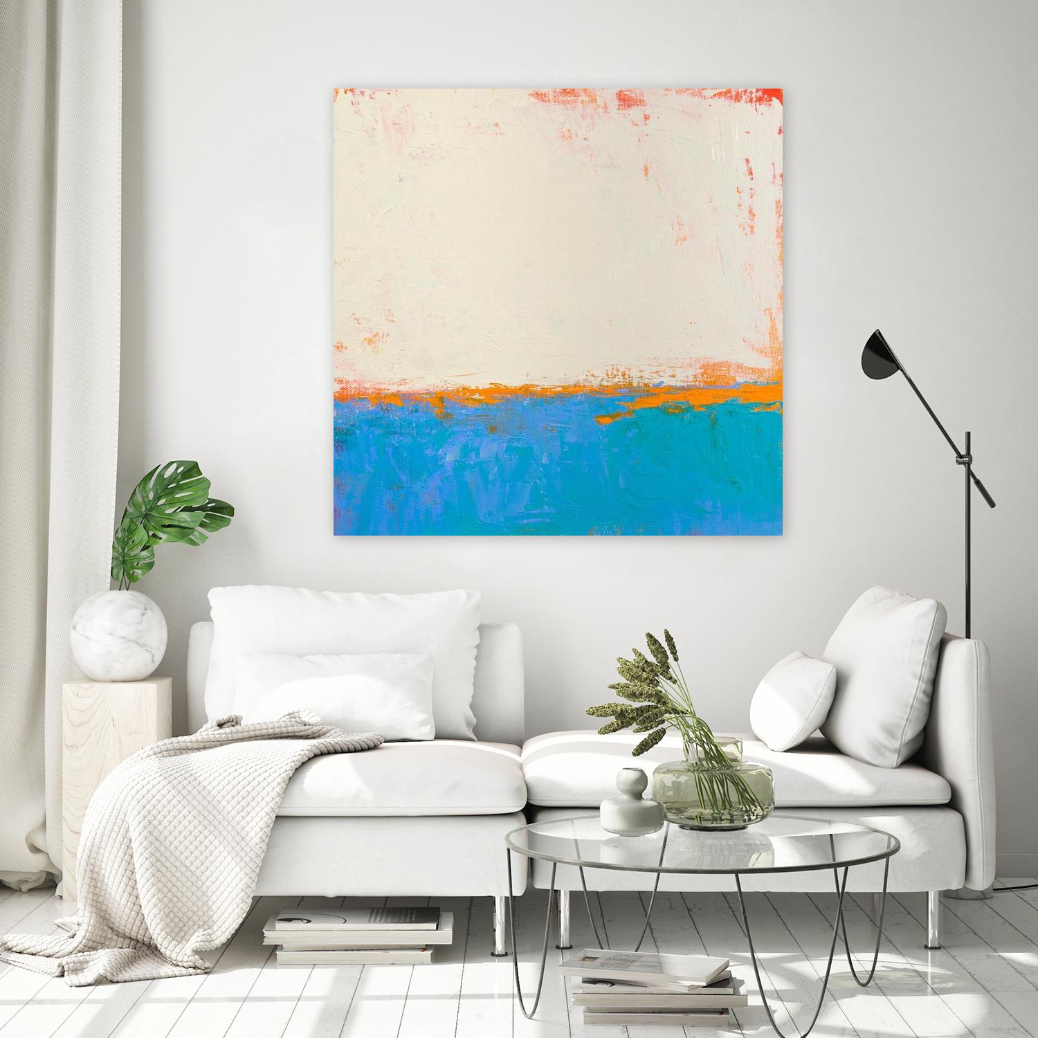 Calm seas by Don Bishop on GIANT ART - beige abstract