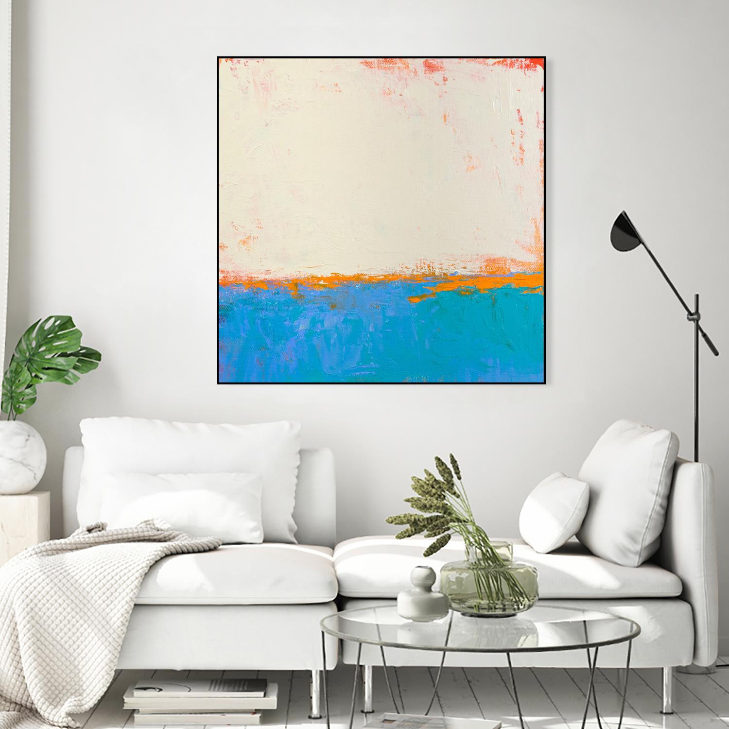 Calm seas by Don Bishop on GIANT ART - beige abstract
