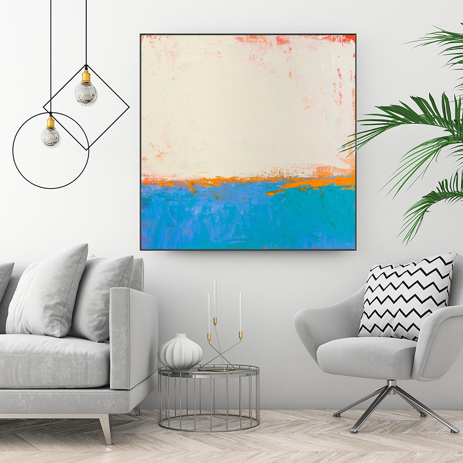 Calm seas by Don Bishop on GIANT ART - beige abstract