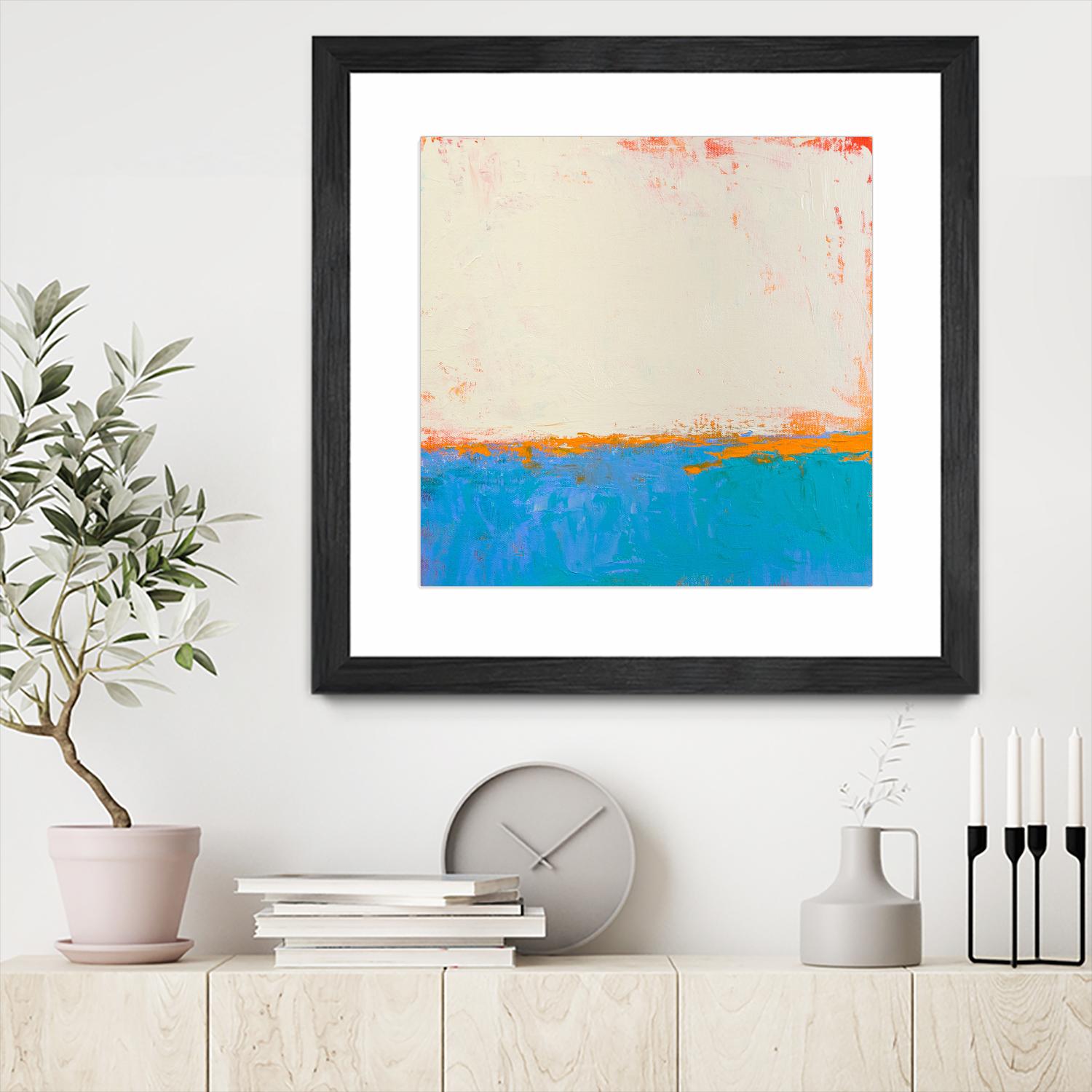 Calm seas by Don Bishop on GIANT ART - beige abstract