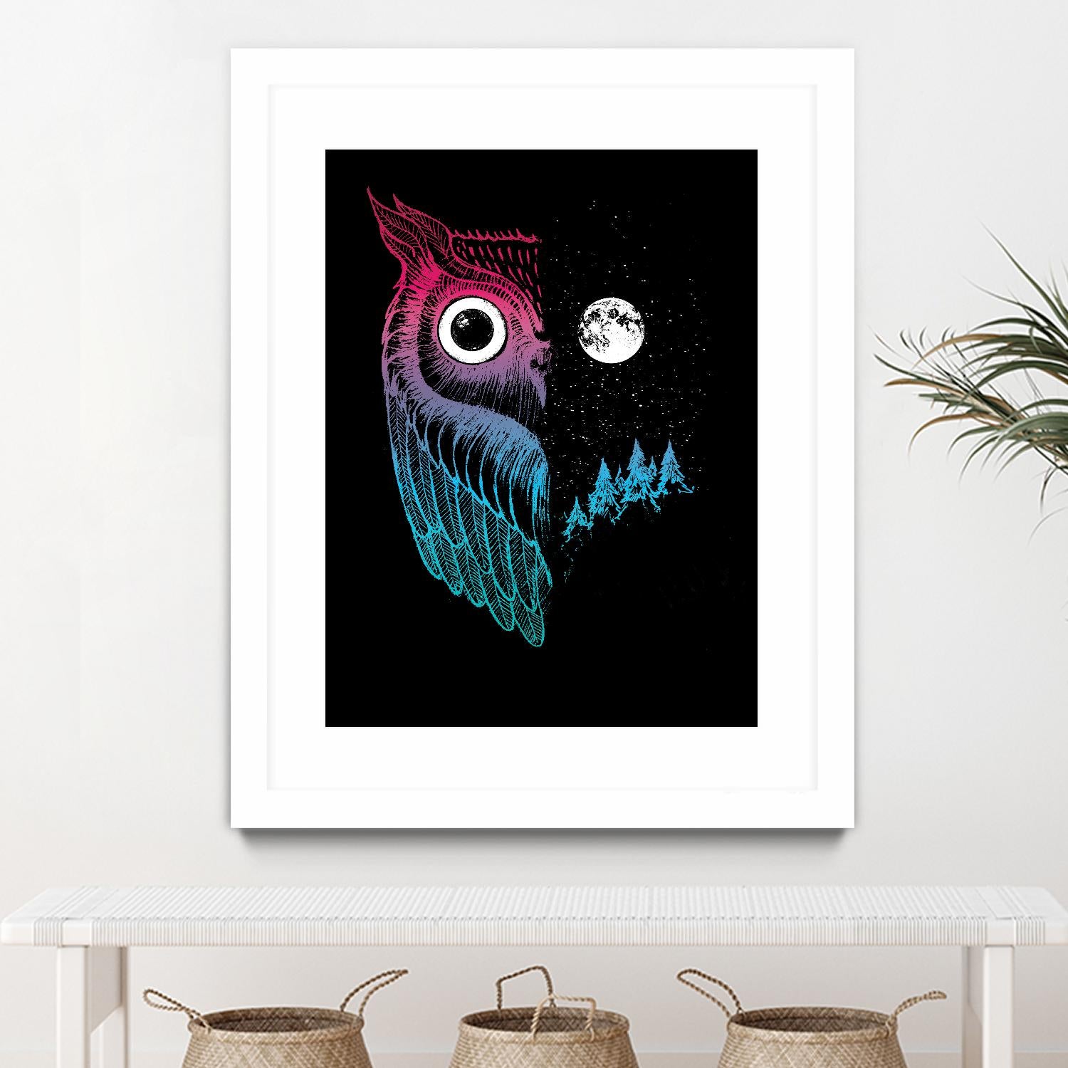 Night Owl by Michael Buxton on GIANT ART - multicolor urban/pop surrealism; contemporary; animals