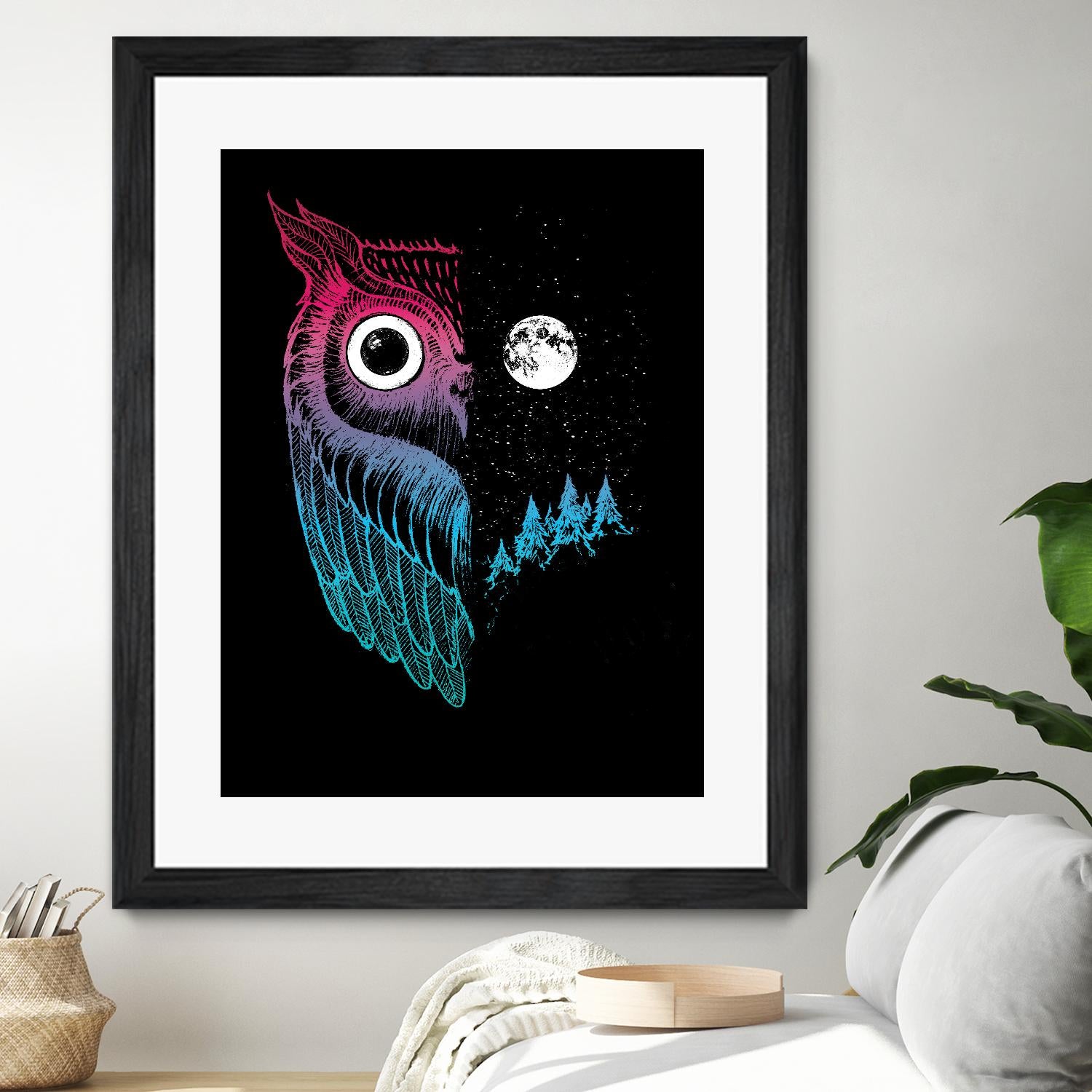 Night Owl by Michael Buxton on GIANT ART - multicolor urban/pop surrealism; contemporary; animals