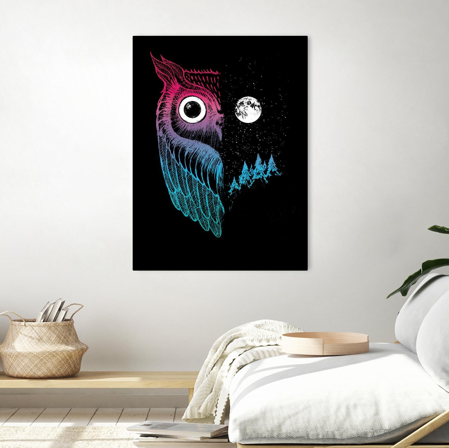 Night Owl by Michael Buxton on GIANT ART - multicolor urban/pop surrealism; contemporary; animals
