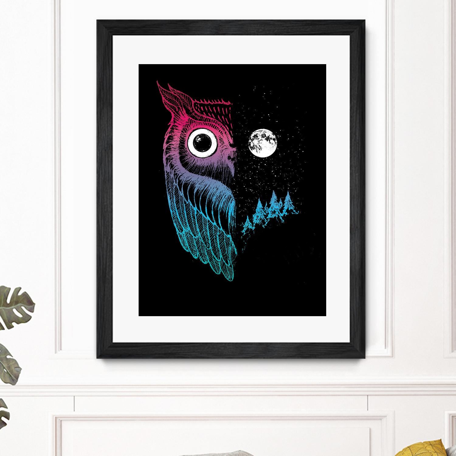 Night Owl by Michael Buxton on GIANT ART - multicolor urban/pop surrealism; contemporary; animals