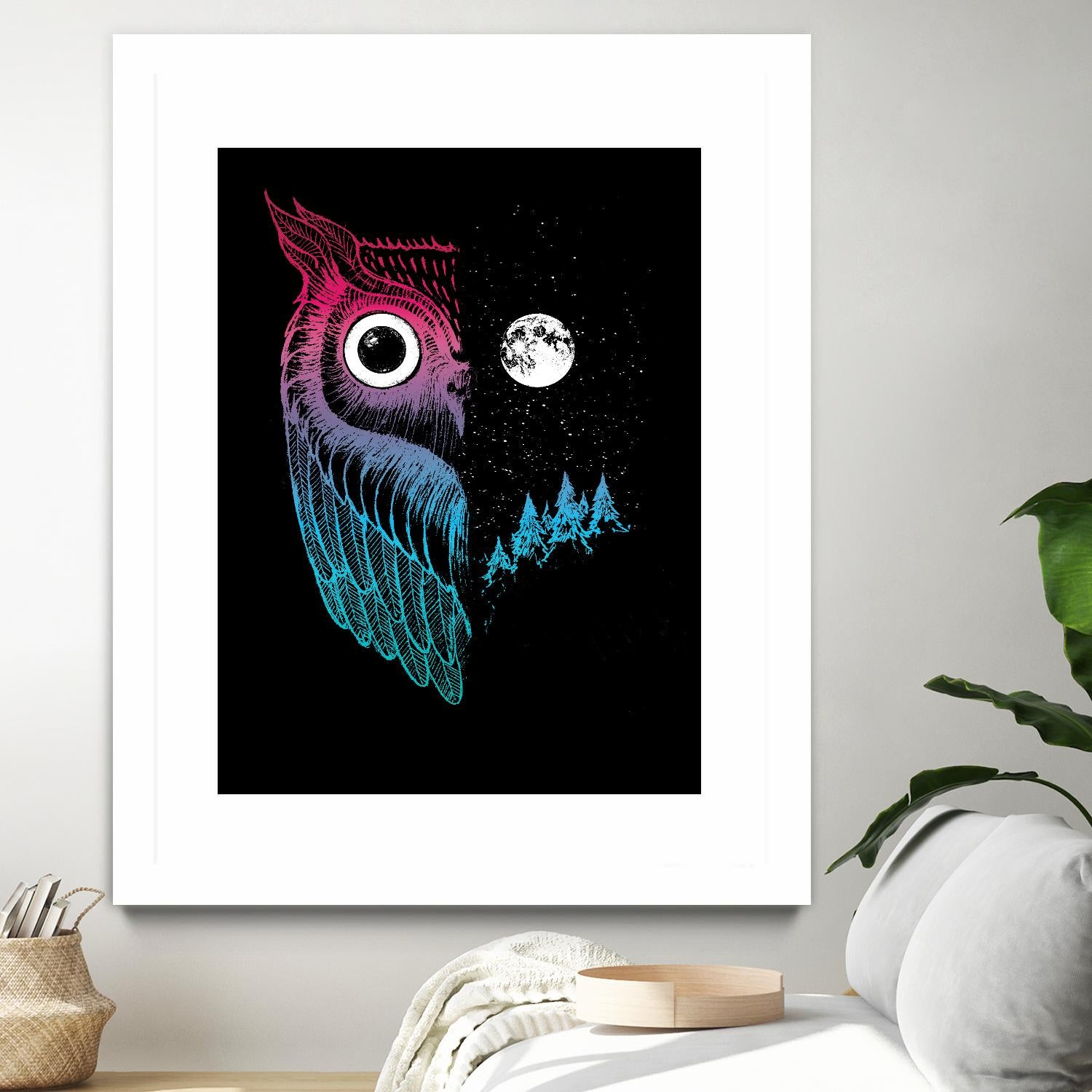 Night Owl by Michael Buxton on GIANT ART - multicolor urban/pop surrealism; contemporary; animals