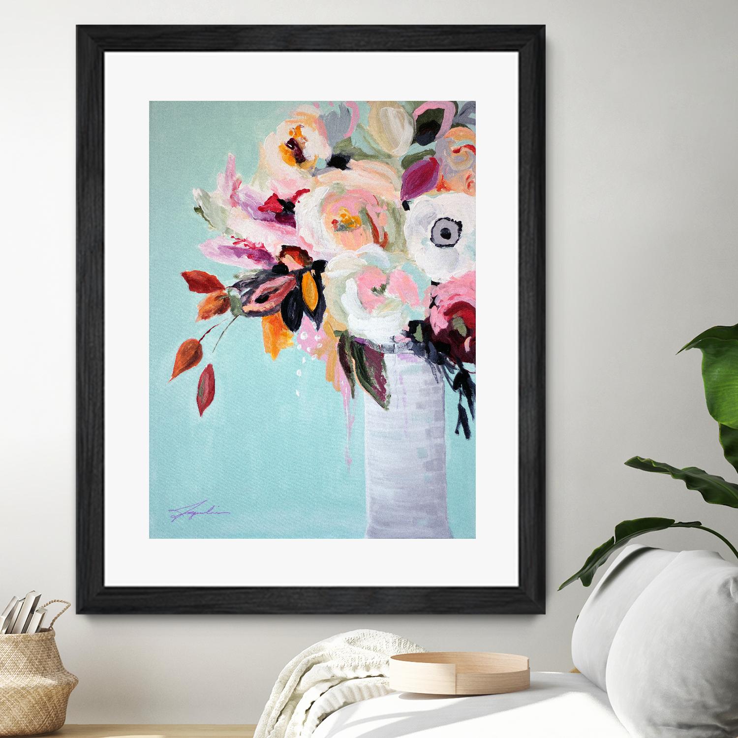 Fall Into Summer by Jacqueline Brewer on GIANT ART - multicolor floral/still life; contemporary