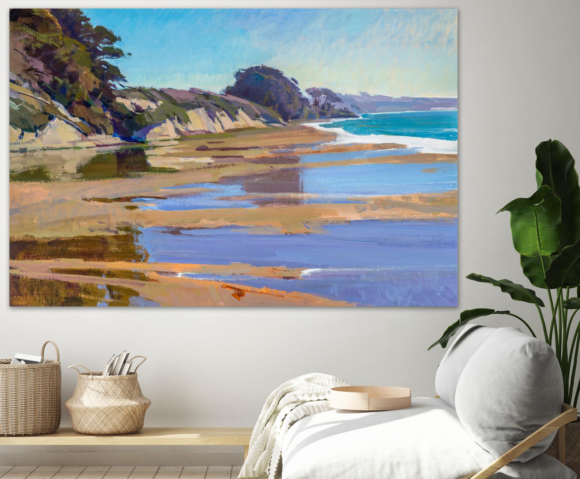 October High Tide by Marcia Burtt on GIANT ART - multicolor coastal; landscapes; contemporary