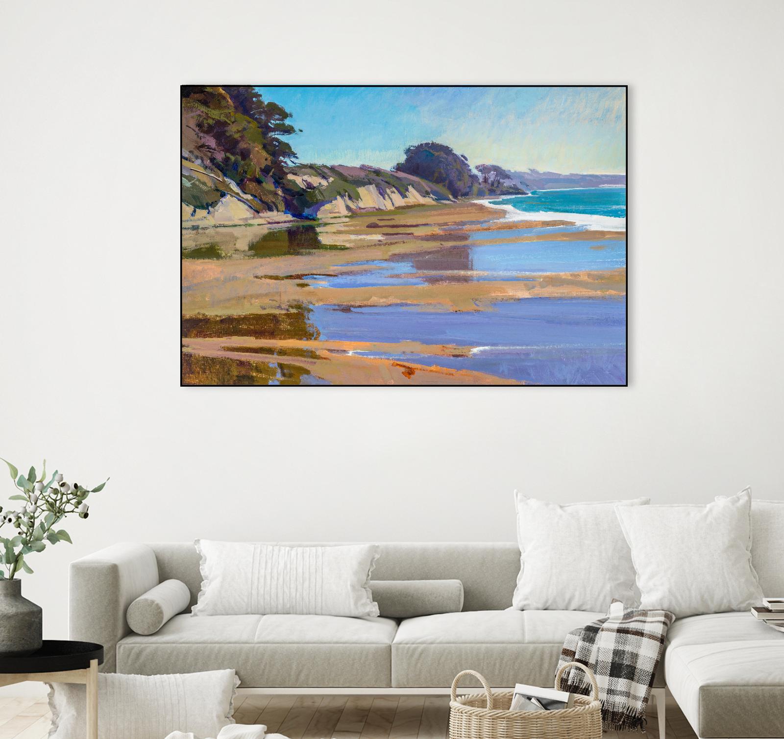 October High Tide by Marcia Burtt on GIANT ART - multicolor coastal; landscapes; contemporary
