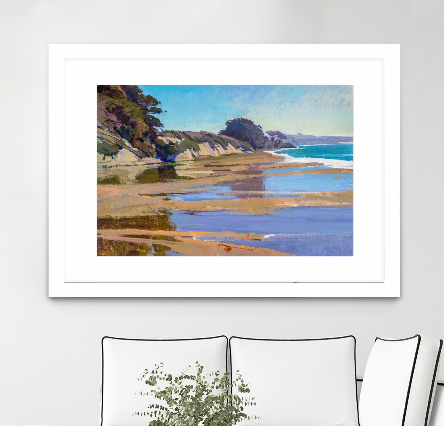 October High Tide by Marcia Burtt on GIANT ART - multicolor coastal; landscapes; contemporary